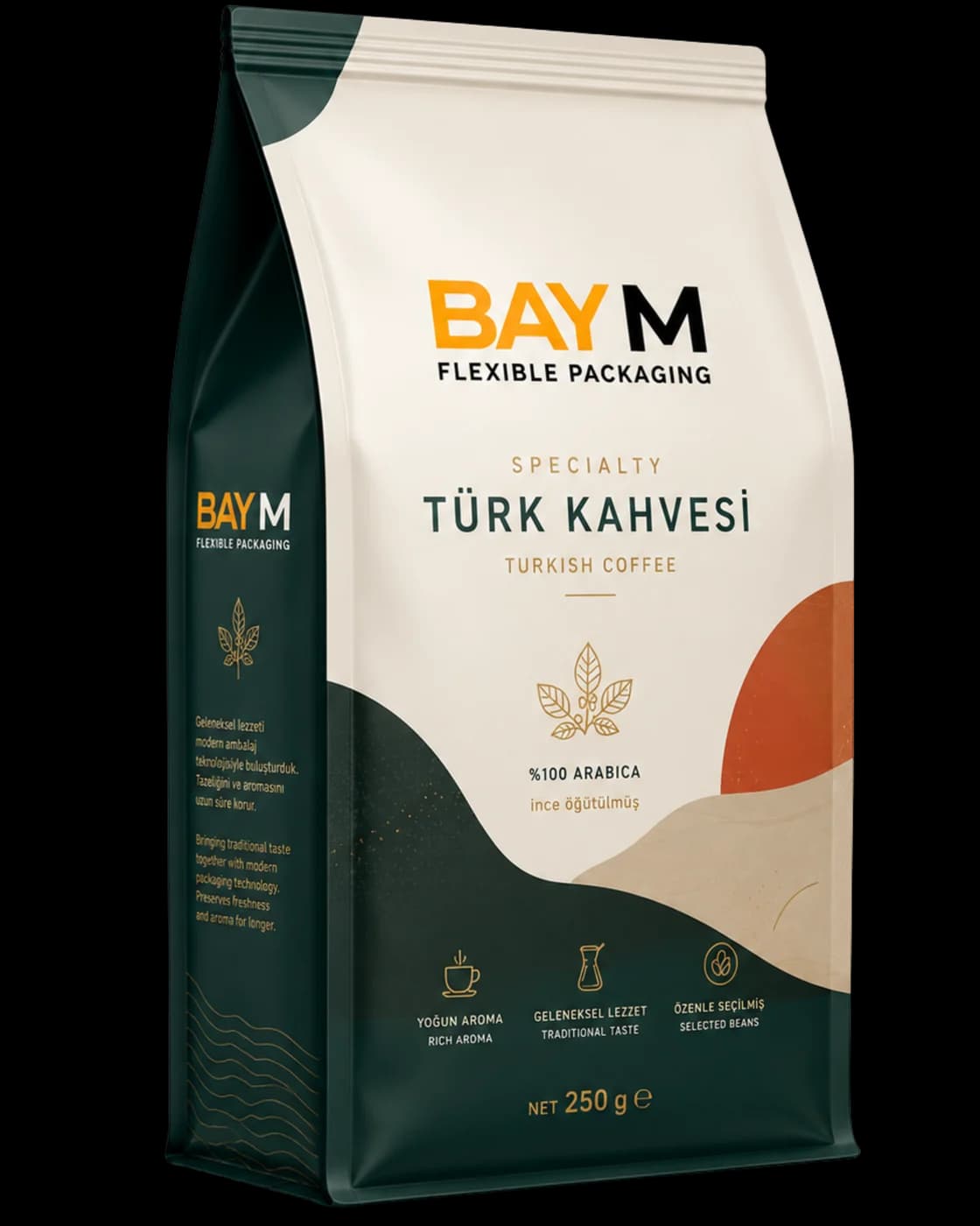 Kuruyemiş, kahve ve toz ürün ambalajı