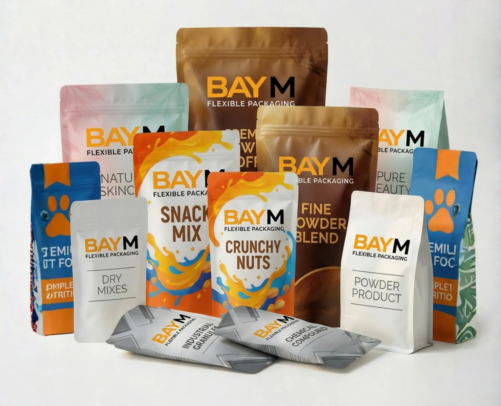 Doypack, three side ve quadro ambalaj çeşitleri